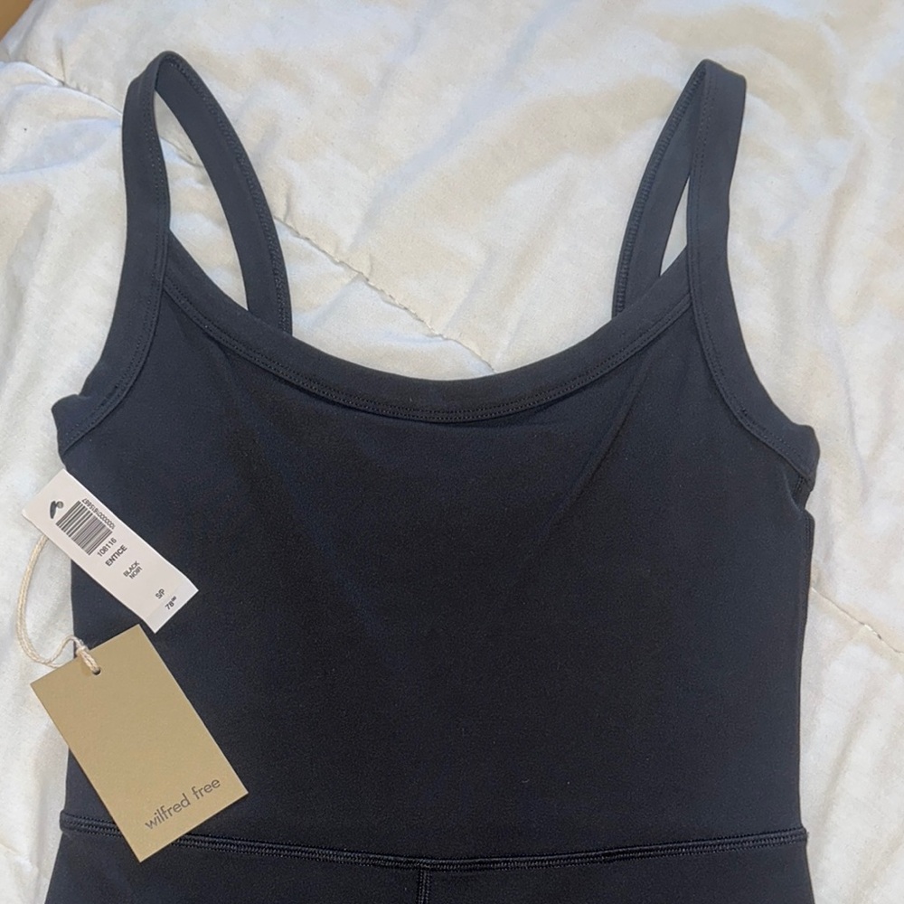 Wilfred Free Black Tank Shorts Jumpsuit